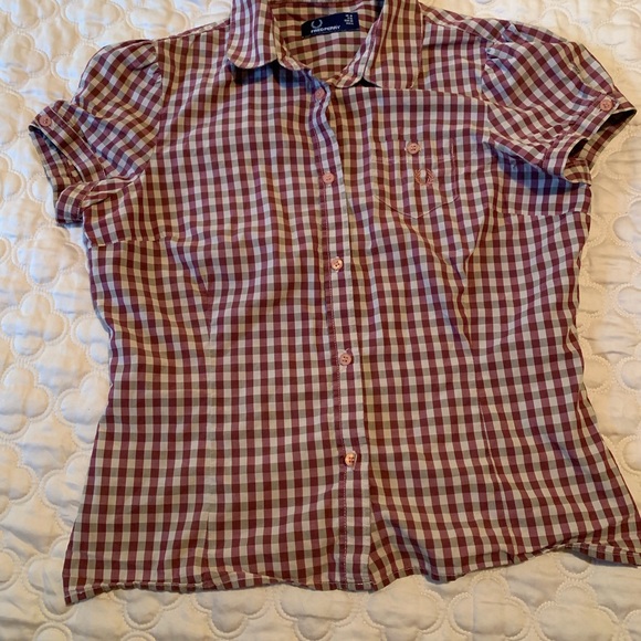 Fred Perry casual cap sleeve shirt - Picture 6 of 6